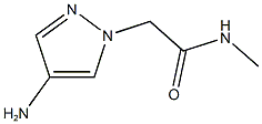 2-(4-amino-1H-pyrazol-1-yl)-N-methylacetamide Struktur