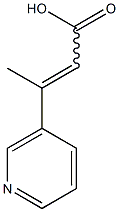 3-(pyridin-3-yl)but-2-enoic acid Struktur