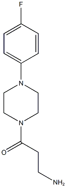 3-amino-1-[4-(4-fluorophenyl)piperazin-1-yl]propan-1-one Struktur