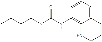 3-butyl-1-1,2,3,4-tetrahydroquinolin-8-ylurea Struktur