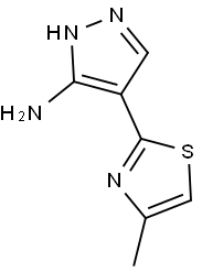 4-(4-methyl-1,3-thiazol-2-yl)-1H-pyrazol-5-amine Struktur