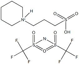 1-(3-Sulfopropyl)piperidinium bis(trifluoromethylsulfonyl)amide Struktur