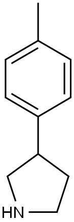 3-(4-methylphenyl)pyrrolidine Struktur