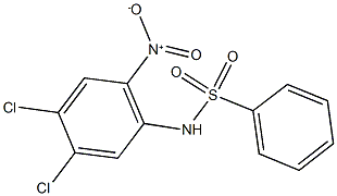 1,2-DICHLORO-4-BENZENESULPHONAMIDO-5-NITROBENZENE Struktur