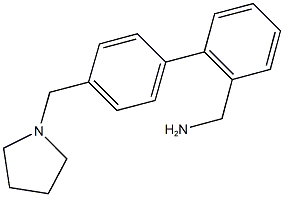 4''-(PYRROLIDIN-1-YLMETHYL)-1,1''-BIPHENYL-2-YL]METHYLAMINE Struktur