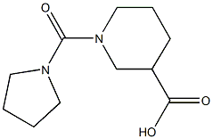 1-(pyrrolidin-1-ylcarbonyl)piperidine-3-carboxylic acid Struktur