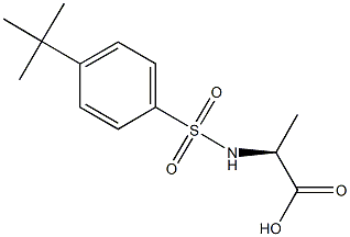 (2S)-2-{[(4-tert-butylphenyl)sulfonyl]amino}propanoic acid Struktur