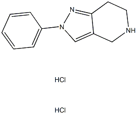 2-phenyl-4,5,6,7-tetrahydro-2H-pyrazolo[4,3-c]pyridine dihydrochloride Struktur