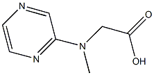 [methyl(pyrazin-2-yl)amino]acetic acid Struktur