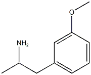 1-(3-methoxyphenyl)propan-2-amine Struktur