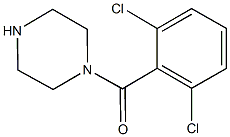 1-[(2,6-dichlorophenyl)carbonyl]piperazine Struktur