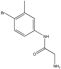 2-amino-N-(4-bromo-3-methylphenyl)acetamide Struktur