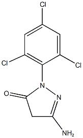 3-amino-1-(2,4,6-trichlorophenyl)-4,5-dihydro-1H-pyrazol-5-one Struktur