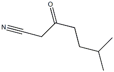 6-methyl-3-oxoheptanenitrile Struktur