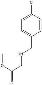 methyl 2-{[(4-chlorophenyl)methyl]amino}acetate Struktur