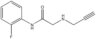 N-(2-fluorophenyl)-2-(prop-2-yn-1-ylamino)acetamide Struktur