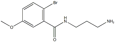 N-(3-aminopropyl)-2-bromo-5-methoxybenzamide Struktur