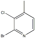 2-Bromo-3-chloro-4-methylpyridine Struktur