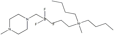 Tributylmethylammonium (4-methylpiperazinyl)methyl trifluoroborate Struktur