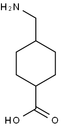 4-(aminomethyl)cyclohexane-1-carboxylic acid Struktur