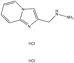 2-(hydrazinomethyl)imidazo[1,2-a]pyridine dihydrochloride Struktur