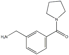 1-[3-(pyrrolidin-1-ylcarbonyl)phenyl]methanamine Struktur