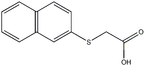 2-(naphthalen-2-ylsulfanyl)acetic acid Struktur