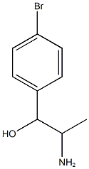 2-amino-1-(4-bromophenyl)propan-1-ol Struktur