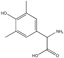 2-amino-2-(4-hydroxy-3,5-dimethylphenyl)acetic acid Struktur