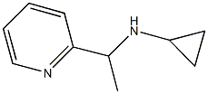 N-(1-pyridin-2-ylethyl)cyclopropanamine Struktur