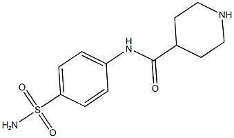 N-(4-sulfamoylphenyl)piperidine-4-carboxamide Struktur