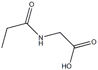 (PROPIONYLAMINO)ACETIC ACID Struktur