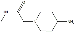 2-(4-aminopiperidin-1-yl)-N-methylacetamide Struktur