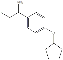 1-[4-(cyclopentyloxy)phenyl]propan-1-amine Struktur