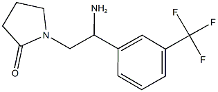 1-{2-amino-2-[3-(trifluoromethyl)phenyl]ethyl}pyrrolidin-2-one Struktur