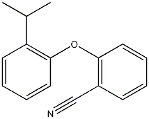 2-[2-(propan-2-yl)phenoxy]benzonitrile Struktur