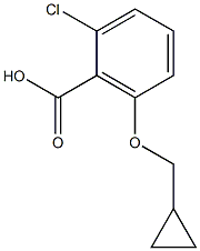 2-chloro-6-(cyclopropylmethoxy)benzoic acid Struktur