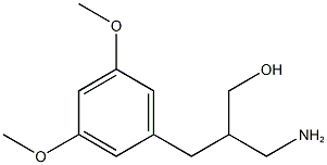 3-amino-2-[(3,5-dimethoxyphenyl)methyl]propan-1-ol Struktur