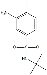 3-amino-N-tert-butyl-4-methylbenzene-1-sulfonamide Struktur