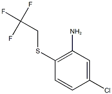 5-chloro-2-[(2,2,2-trifluoroethyl)sulfanyl]aniline Struktur