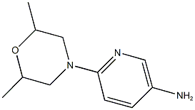 6-(2,6-dimethylmorpholin-4-yl)pyridin-3-amine Struktur