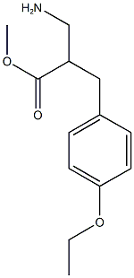 methyl 3-amino-2-[(4-ethoxyphenyl)methyl]propanoate Struktur