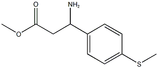 methyl 3-amino-3-[4-(methylsulfanyl)phenyl]propanoate Struktur