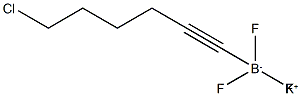 Potassium 6-chlorohex-1-ynyltrifluoroborate Struktur