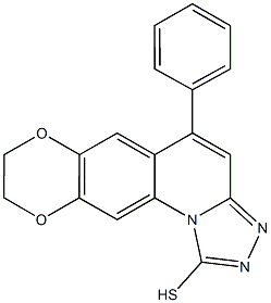 5-PHENYL-8,9-DIHYDRO-7,10-DIOXA-2,3,11B-TRIAZA-CYCLOPENTA[A]ANTHRACENE-1-THIOL Struktur