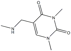 1,3-DIMETHYL-5-[(METHYLAMINO)METHYL]PYRIMIDINE-2,4(1H,3H)-DIONE Struktur