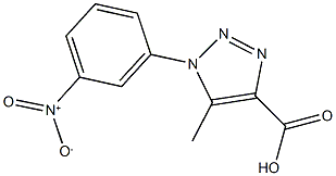 5-METHYL-1-(3-NITROPHENYL)-1H-1,2,3-TRIAZOLE-4-CARBOXYLIC ACID Struktur