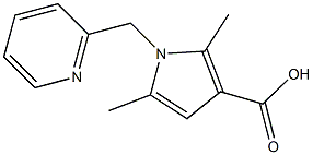 2,5-DIMETHYL-1-(PYRIDIN-2-YLMETHYL)-1H-PYRROLE-3-CARBOXYLIC ACID Struktur