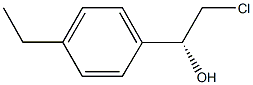 (1R)-2-CHLORO-1-(4-ETHYLPHENYL)ETHANOL Struktur