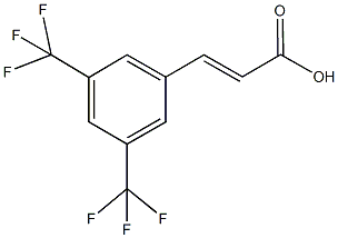 (2E)-3-[3,5-bis(trifluoromethyl)phenyl]acrylic acid Struktur